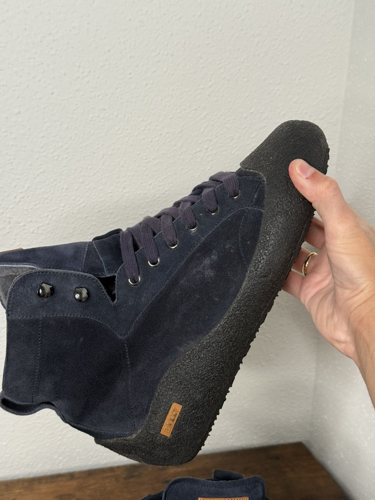 Bally BALLY Men's Suede Ankle Boots Ellon Fur Size US 8 / EU 41 - 5 Thumbnail