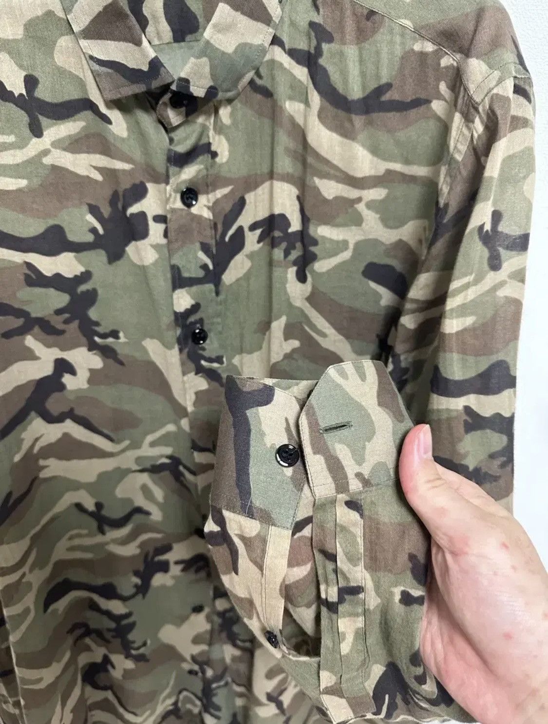 Saint Laurent Paris Saint Laurent Camouflage Shirt Size US M / EU 48-50 / 2 - 4 Thumbnail