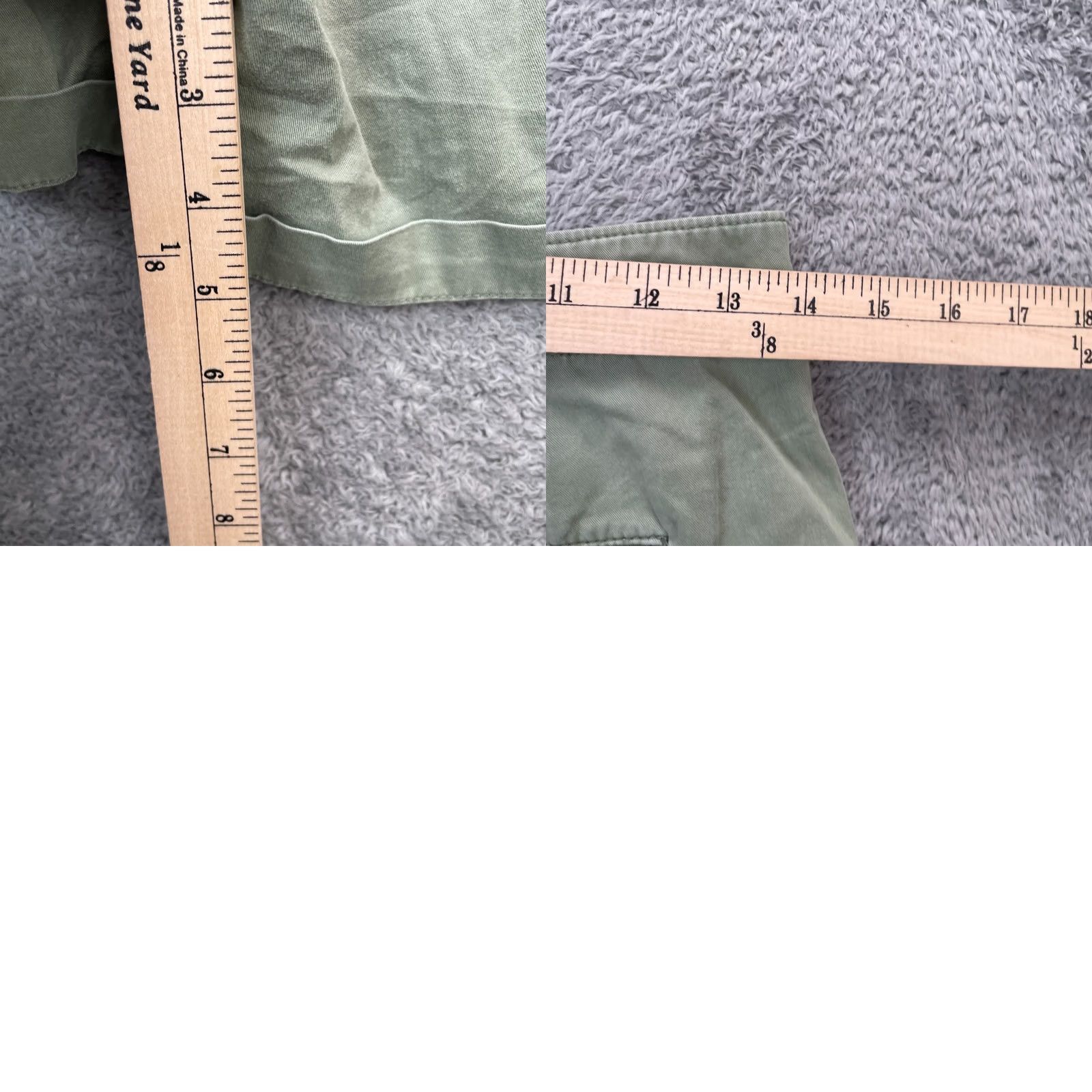 Gap Gap Shorts Womens 0 Green Khaki High Rise Stretch Cotton Cuffed Hem Resort Wear Shirt Shorts? Size 25" / US 0 / IT 36 - 8 Thumbnail