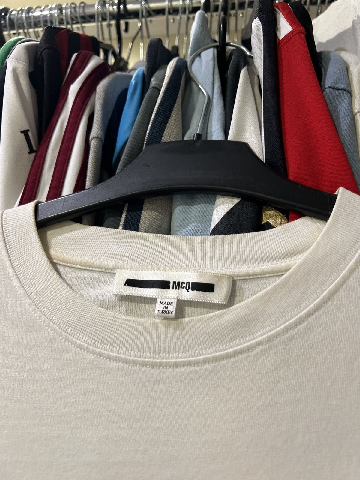 Alexander McQueen VINTAGE ALEXANDER MCQUEEN MCQ WHITE BIG BOX LOGO T SHIRT Size US L / EU 52-54 / 3 - 5 Thumbnail