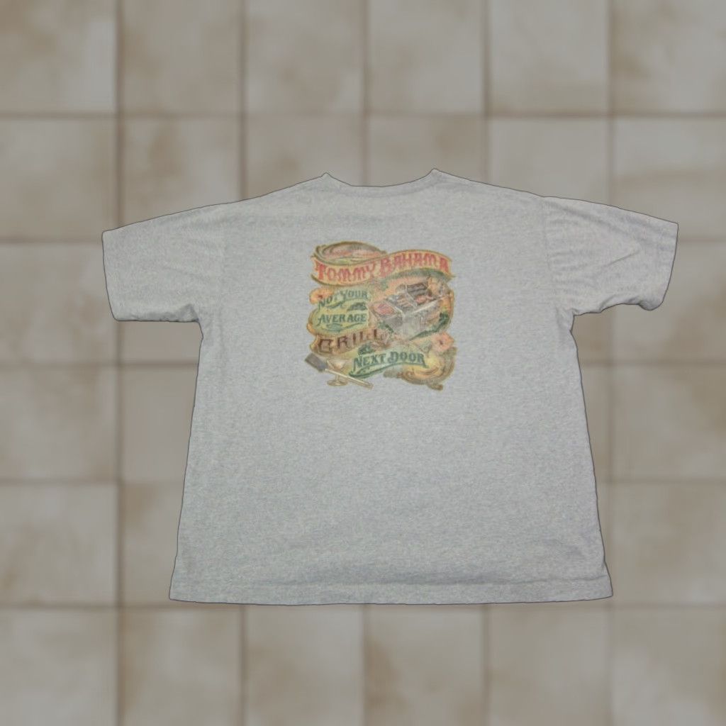 Tommy Bahama Tommy Bahama Shirt Mens L Gray Cotton 90s Hawaiian logo Crew Neck Short Sleeve Vintage No Size US L / EU 52-54 / 3 - 1 Thumbnail