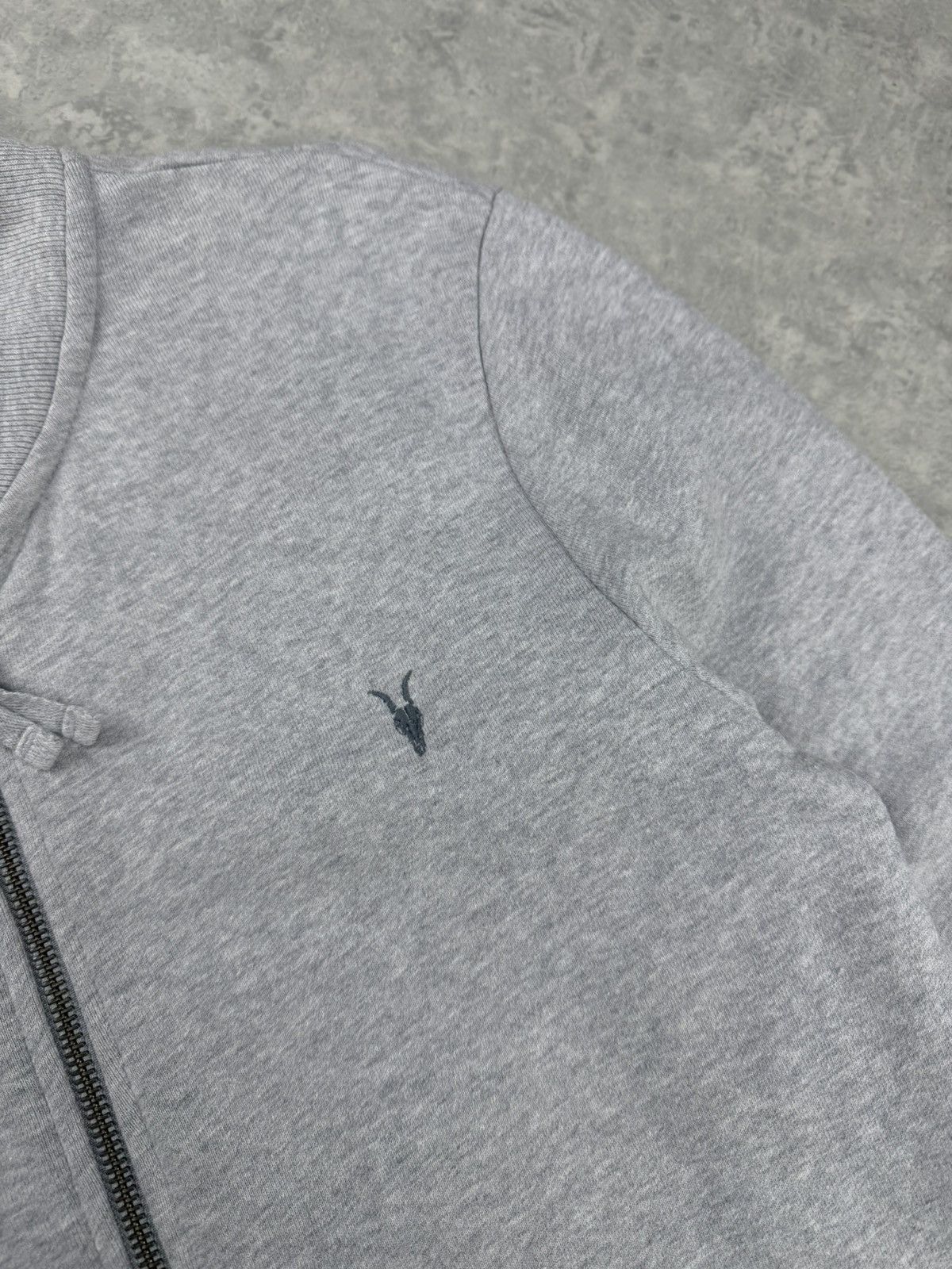 Allsaints AllSaints Raven Bomber Sweatshirt Grey Zip Men XS Size US XS / EU 42 / 0 - 6 Thumbnail