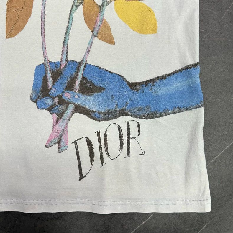 Dior Dior Floral Short Sleeve TShirt Size M-2506 Size M / US 6-8 / IT 42-44 - 2 Thumbnail
