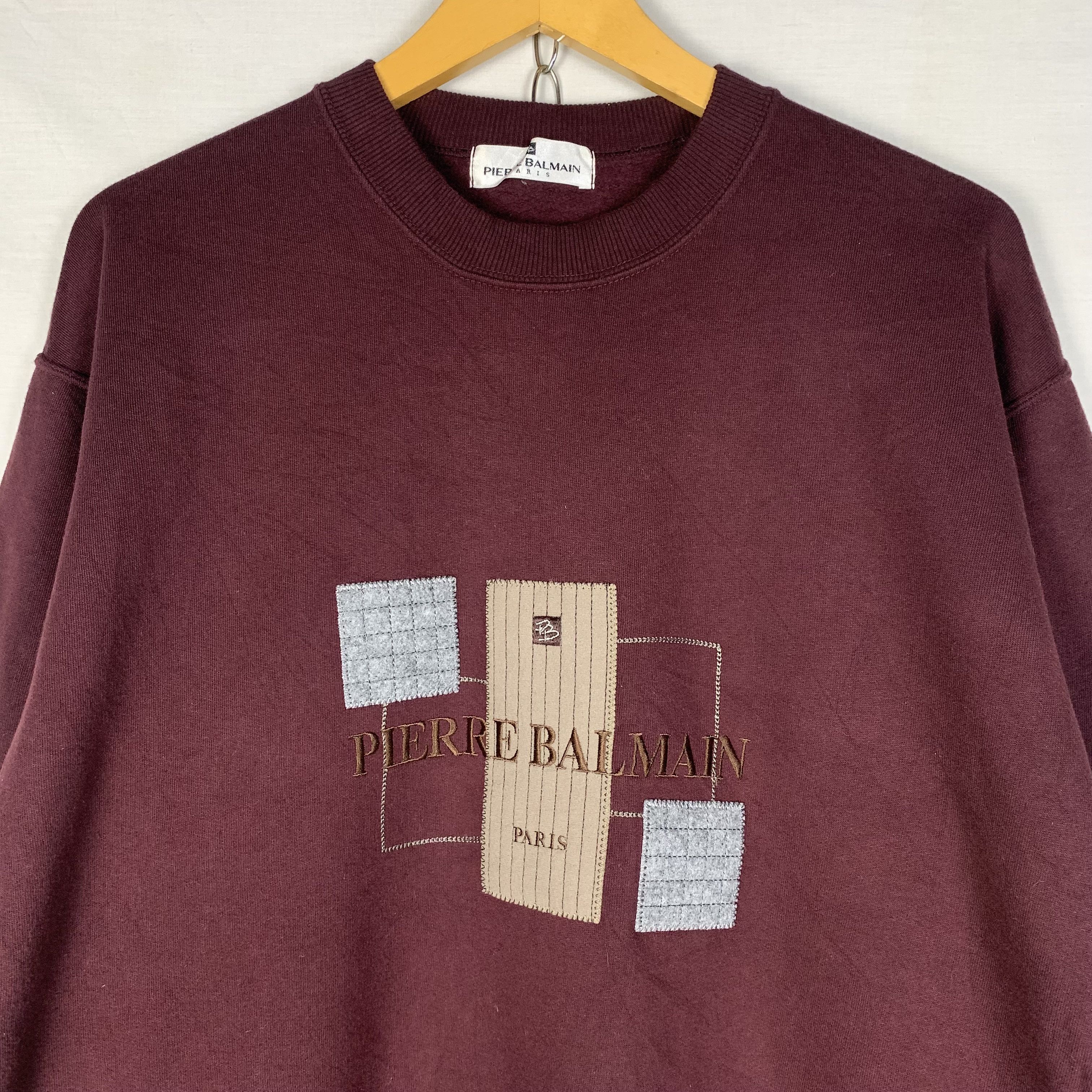 Pierre Balmain Vintage Pierre Balmain Paris Sweatshirt Crewneck Size US M / EU 48-50 / 2 - 2 Thumbnail