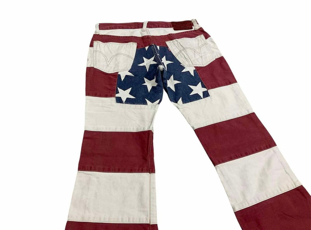 Hysteric Glamour 🔥Y2K Archived Hysteric Glamour Hagi Flared Denim USA Flag Size US 30 / EU 46 - 6 Thumbnail