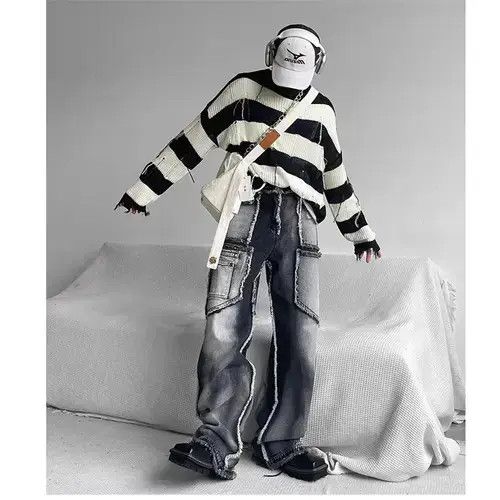 Japanese Brand × Jean Gothic Baggy Jeans Size US 32 / EU 48 - 3 Thumbnail