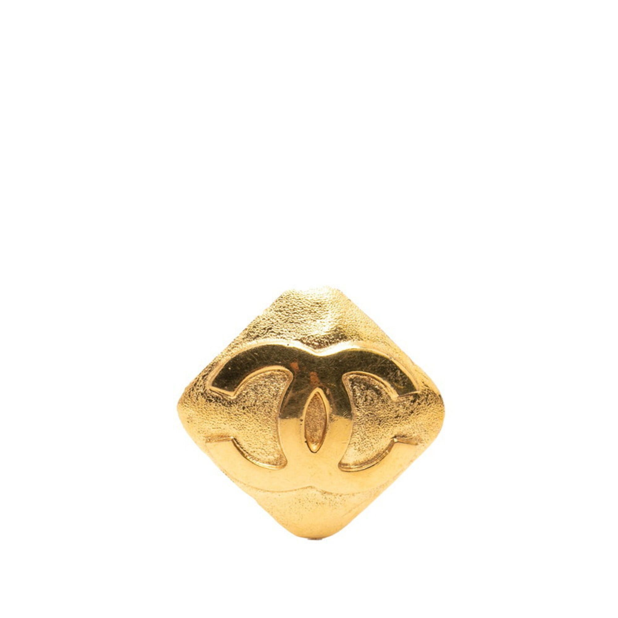 Chanel Chanel Coco Mark Square Pin Brooch, Vintage, Stamped 29, Gold Plated, Women's. Size ONE SIZE - 1 Thumbnail
