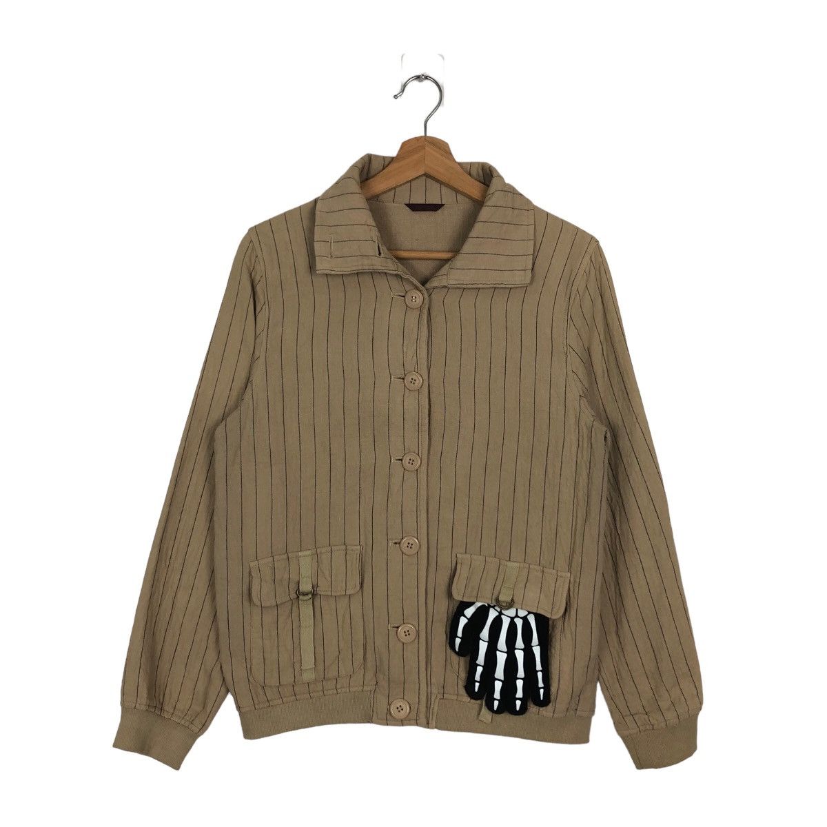 Issey Miyake 🔥VINTAGE PIN STRIPE BOMBER JACKET TORINO ISSEY MIYAKE Size US M / EU 48-50 / 2 - 1 Thumbnail