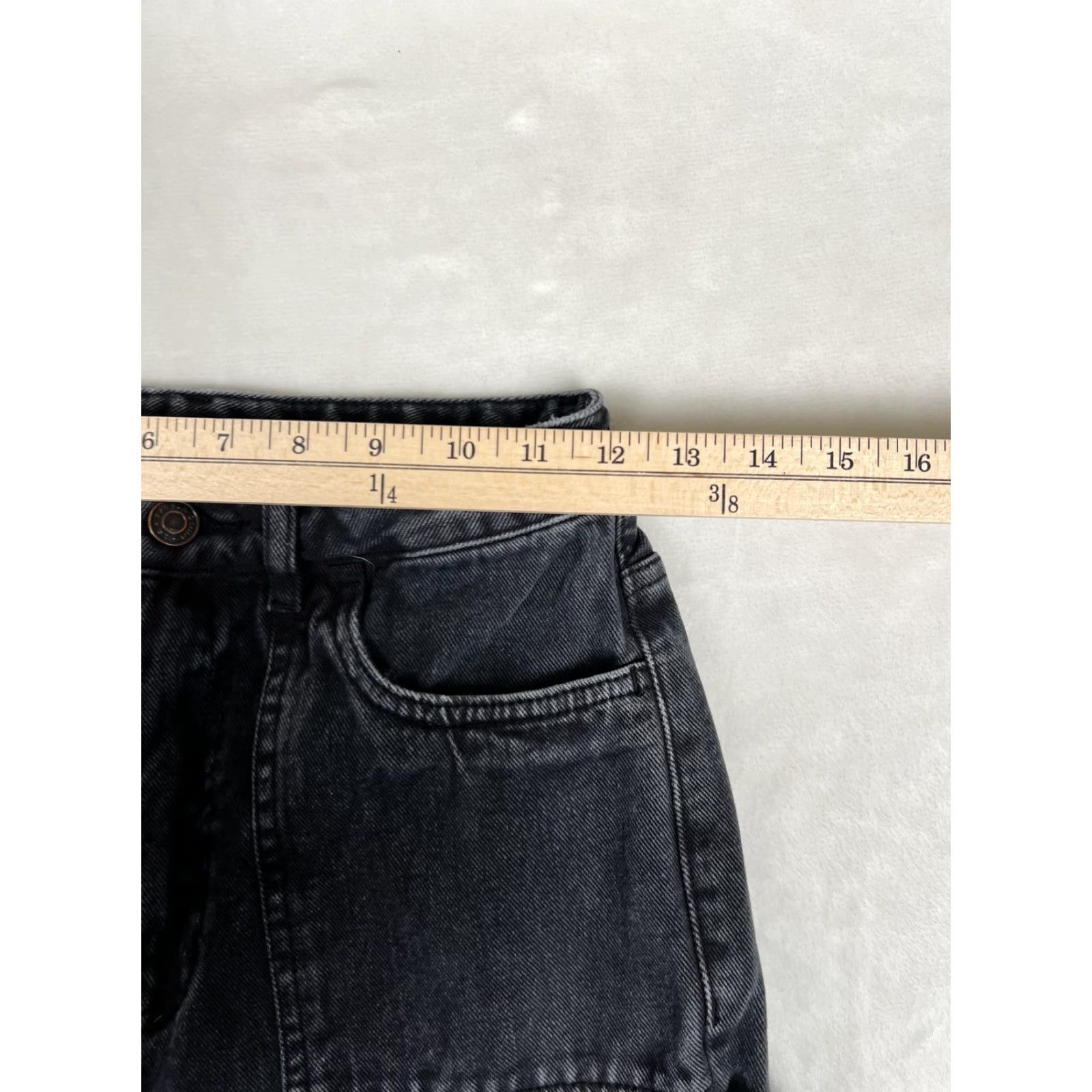 Pacsun PacSun Jeans Womens 26 Boyfriend Carpenter 90s BF Charcoal Gray Denim Relaxed Inseam 32 Zip Fly Pants The Size 26" / US 2 / IT 38 - 3 Thumbnail