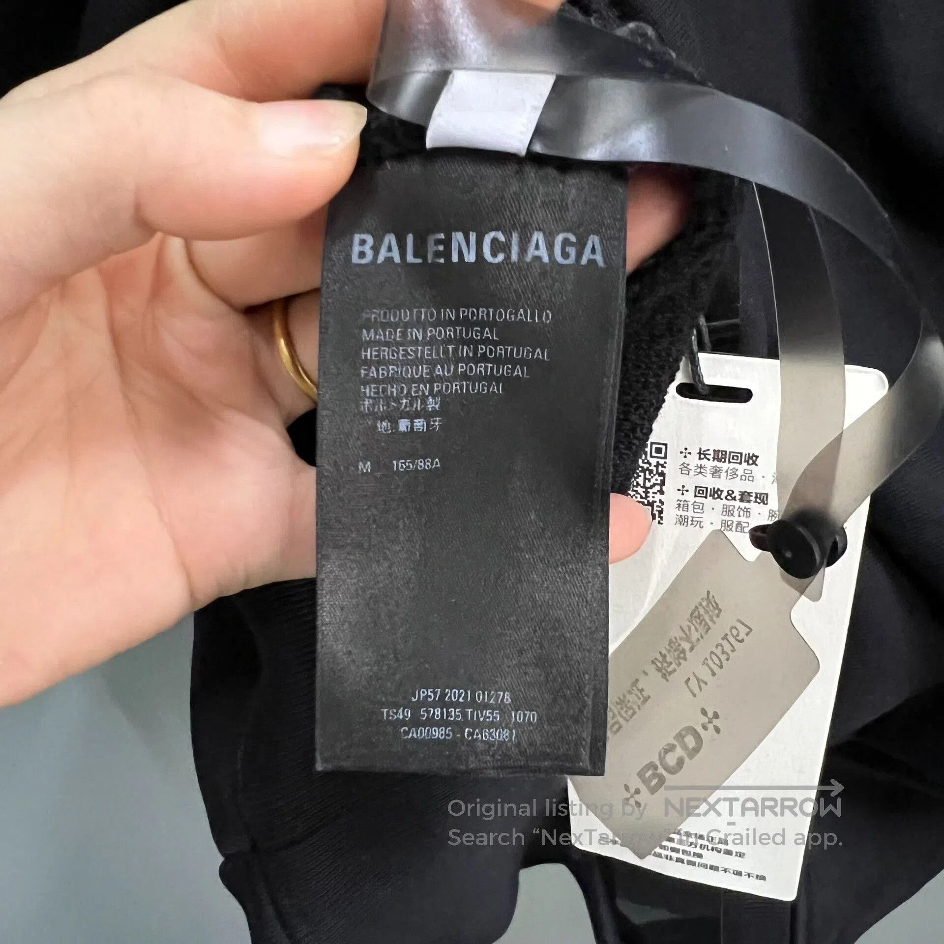 Balenciaga black logo hoodie by balenciaga. Size US M / EU 48-50 / 2 - 4 Thumbnail
