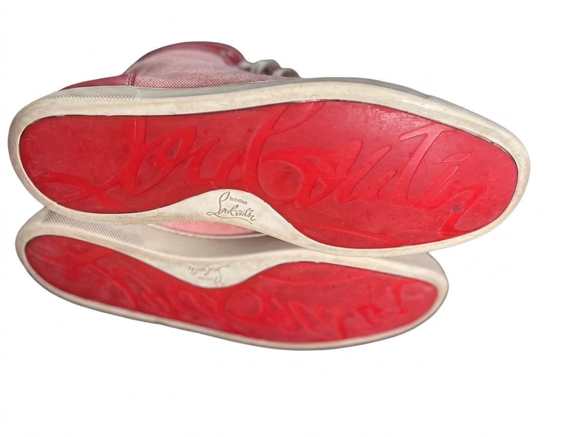 Christian Louboutin Christian Louboutin Louis Orlato Red High Top Sneaker SZ 9.5 Size US 9.5 / EU 42-43 - 8 Thumbnail