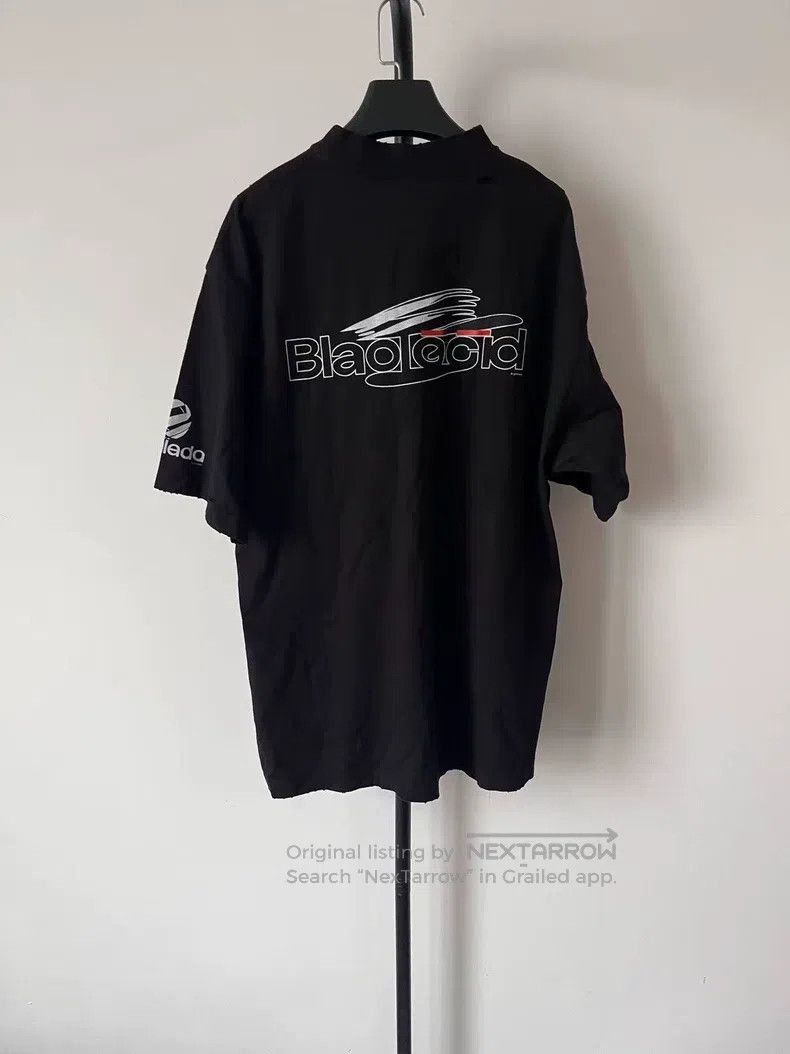 Balenciaga Balenciaga Logo Letter Printed Short Sleeve T-Shirt Size US M / EU 48-50 / 2 - 2 Thumbnail