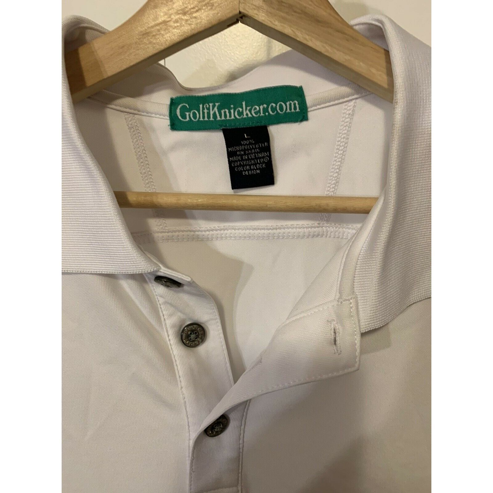 Other POLO GOLF SHIRT by GOLFKNICKER.COM MEN'S Sz L White Pro Cele Size US L / EU 52-54 / 3 - 2 Thumbnail