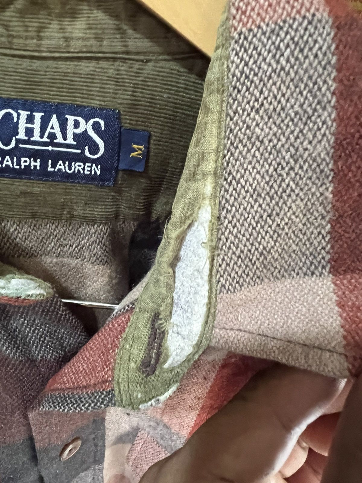 Chaps Ralph Lauren 🔥Vintage Distressed Chaps Ralph Lauren Flannel Size US M / EU 48-50 / 2 - 11 Thumbnail