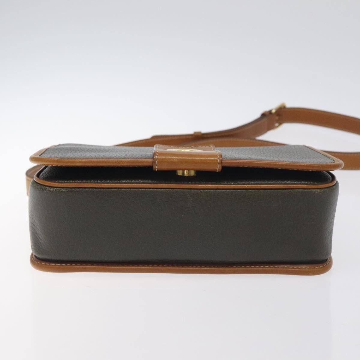 Celine CELINE Shoulder Bag Leather Khaki Gold Size ONE SIZE - 9 Thumbnail