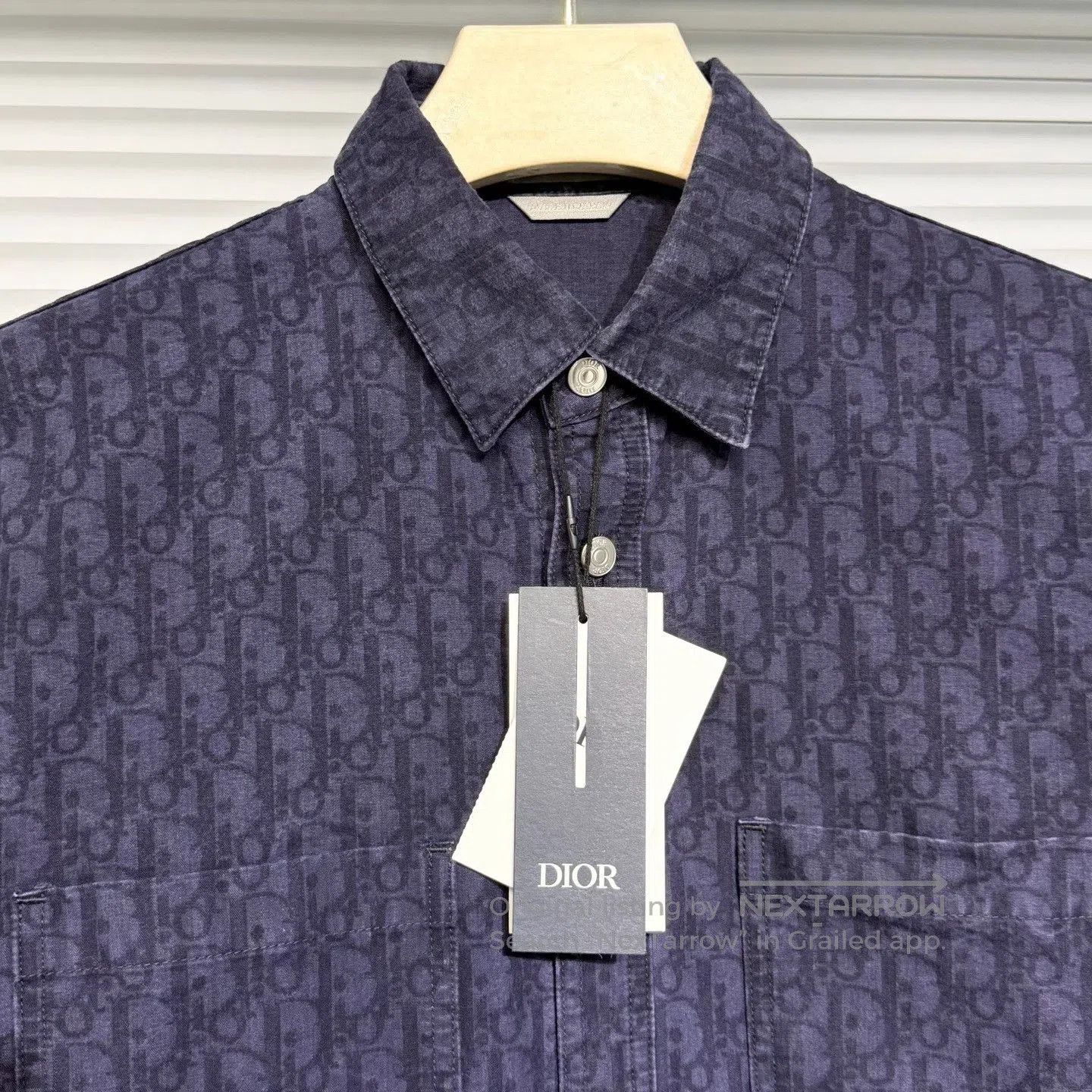 Dior DIOR Oblique Denim Shirt Jacket Navy. Size S / US 4 / IT 40 - 3 Thumbnail