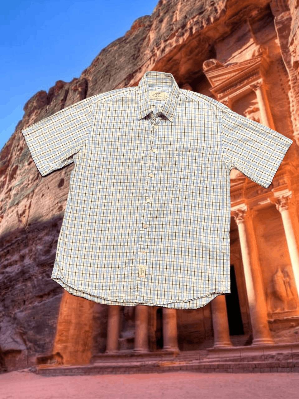 Burberry cell print Shirt luxury Thomas Burberry Y2K Vintage Size US L / EU 52-54 / 3 - 1 Thumbnail