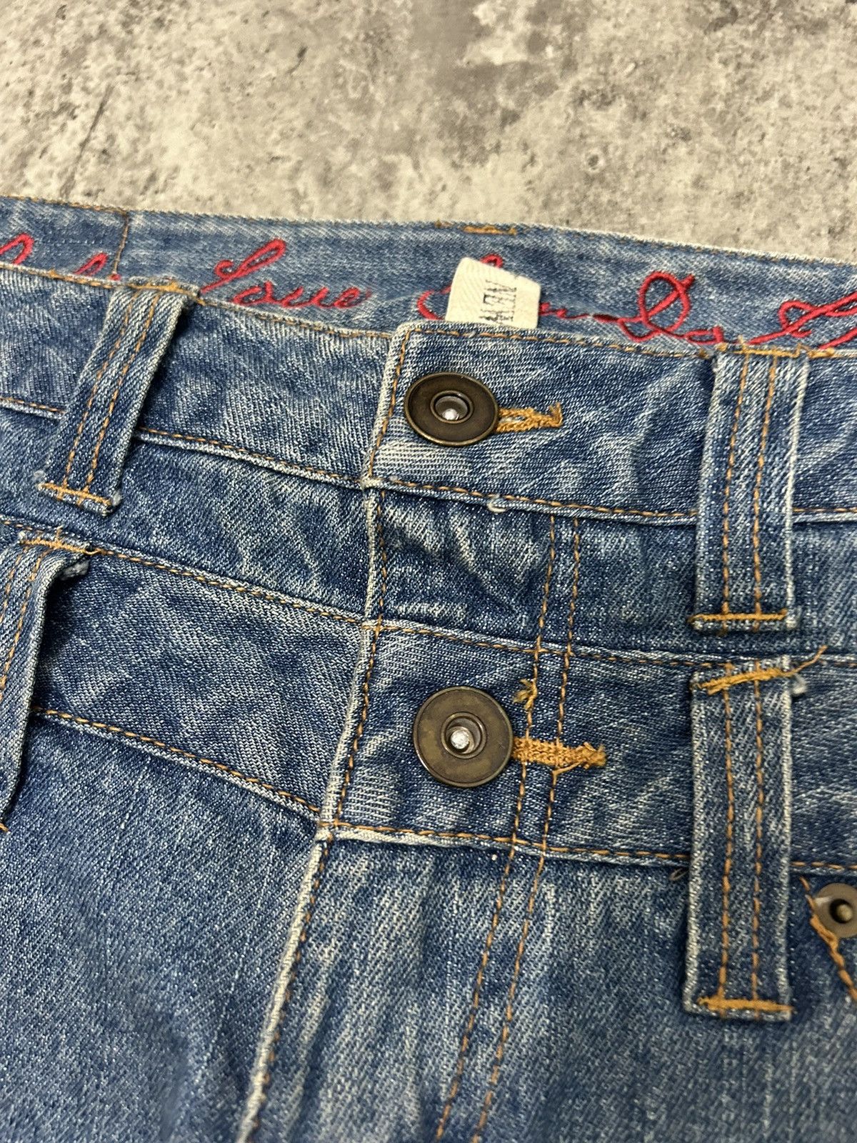 Hysteric Glamour Daily News Double Waist Paint Free Scope Distressed Jeans Size US 32 / EU 48 - 11 Thumbnail