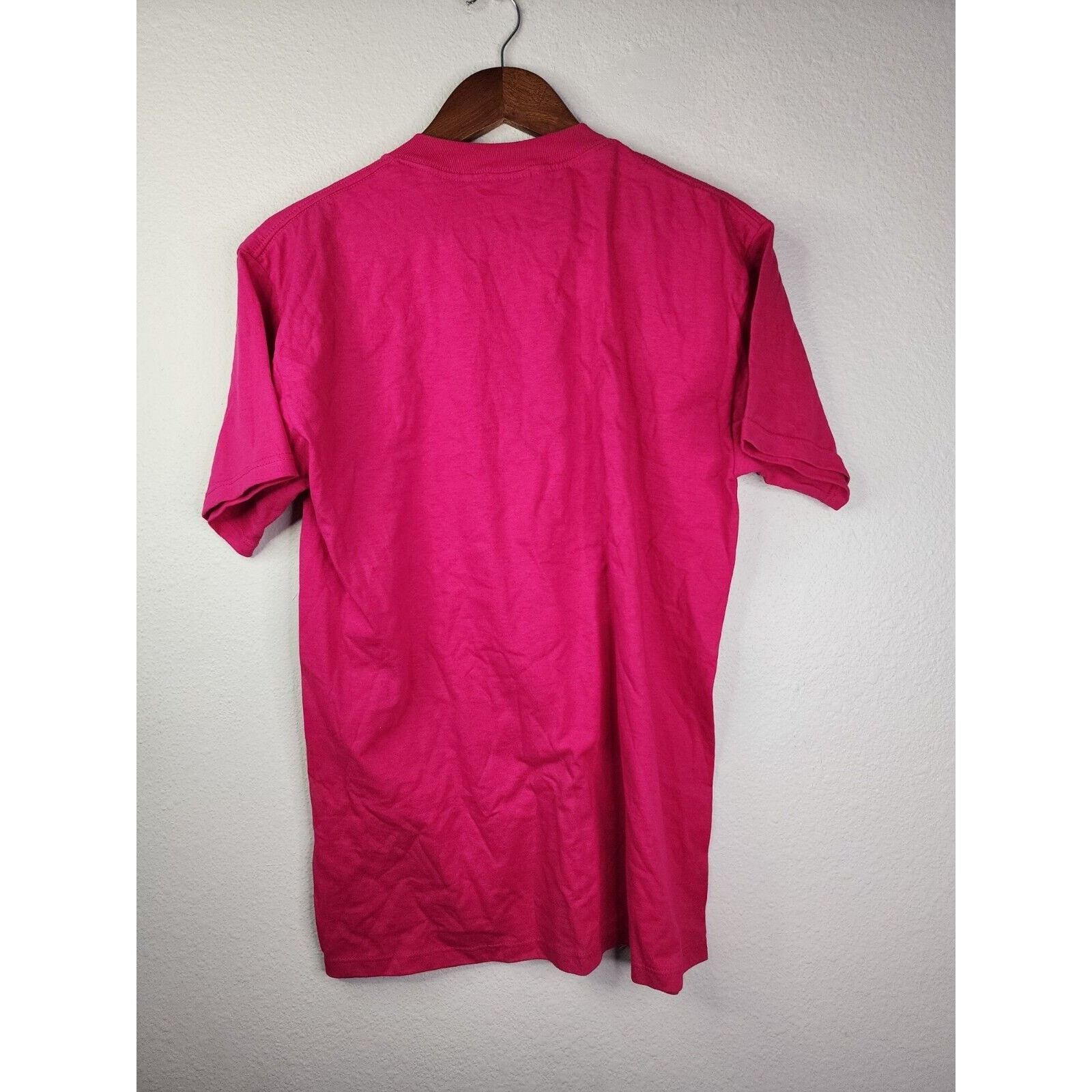 Jerzees Vintage Wisconsin Shirt WI Pink Flower Nature Tee 90s Medium Size US M / EU 48-50 / 2 - 4 Thumbnail