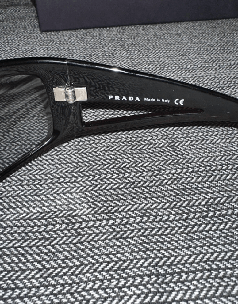 Prada PRADA Sunglasses Rimless Sport Metal Frame Shield Wrap Size ONE SIZE - 4 Thumbnail