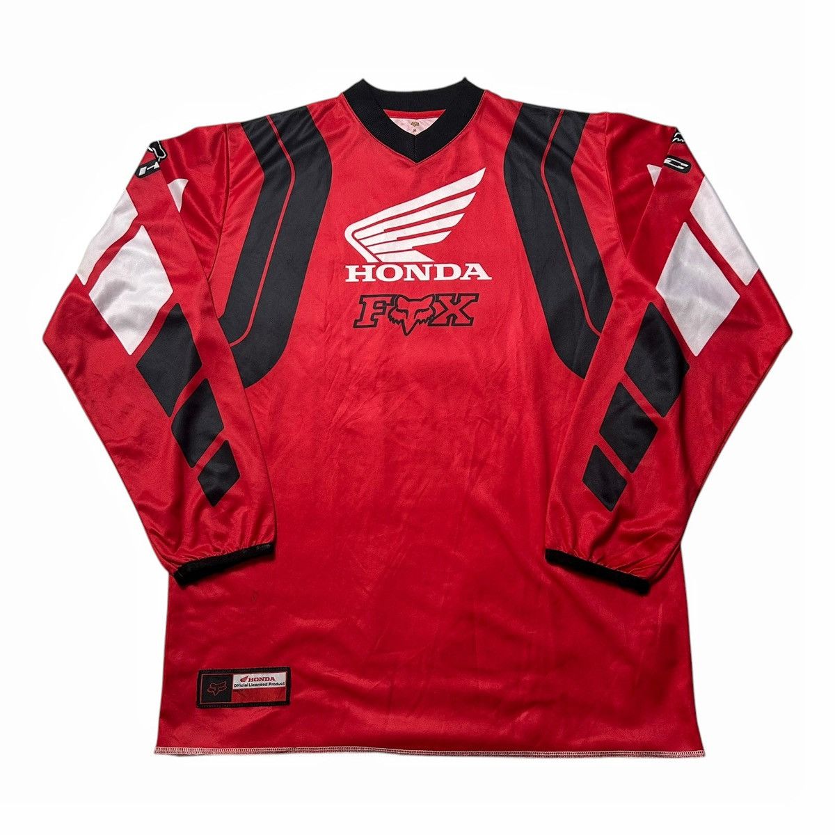 Fox Racing × Honda × Vintage Vintage 00s Honda Fox Racing Motocross Jersey Size US M / EU 48-50 / 2 - 1 Thumbnail