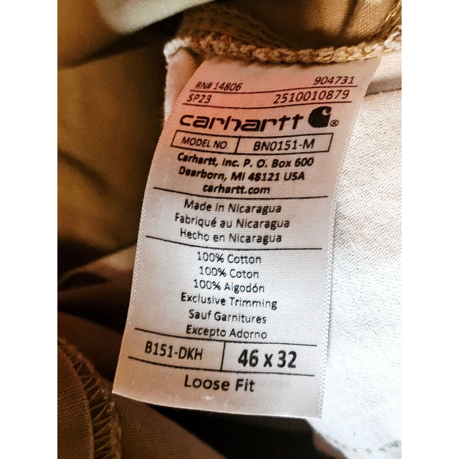 Carhartt Carhartt Loose Fit Utility WorK Pant Khaki Tan 46x32 3767 Size US 44 / EU 60 - 3 Thumbnail