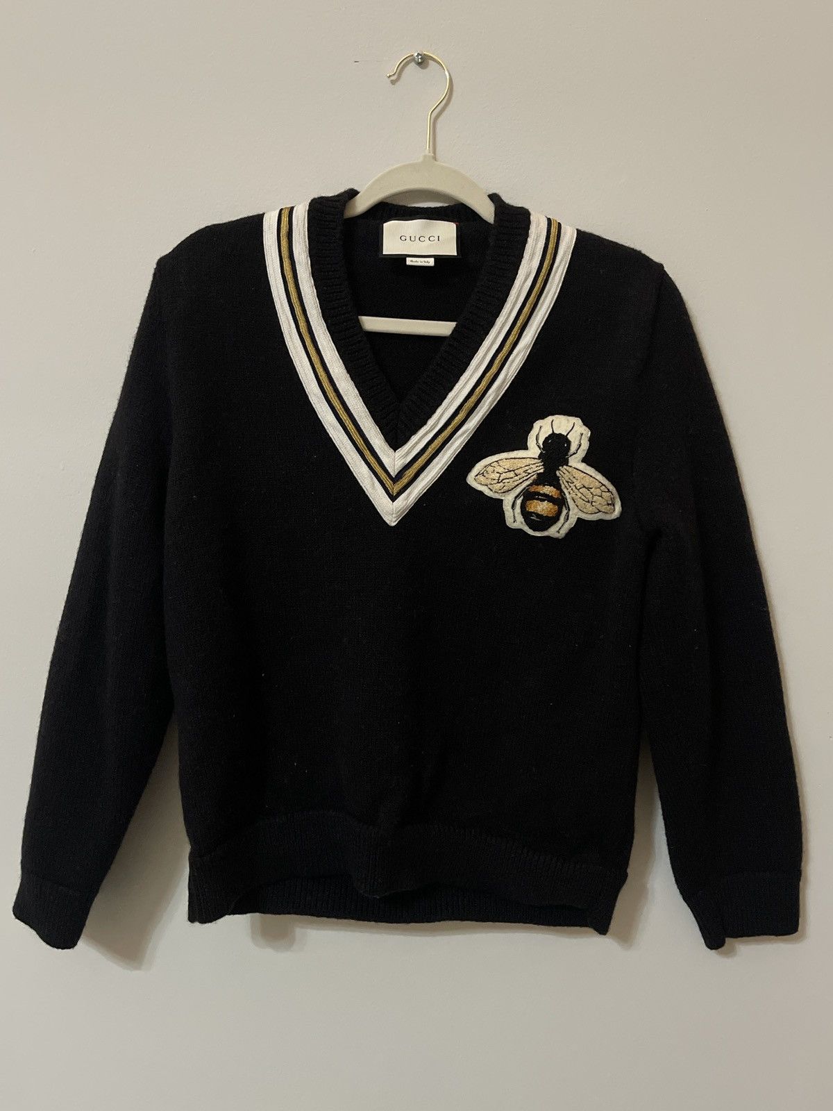 Gucci Gucci “Little Bee” V-neck sweater | Grailed