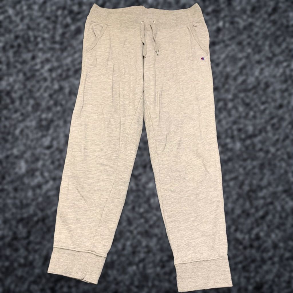 Champion Champion Mens Medium Heather Gray Jogger Pants Authentic Athleticwear Drawstring Size US 31 - 1 Thumbnail