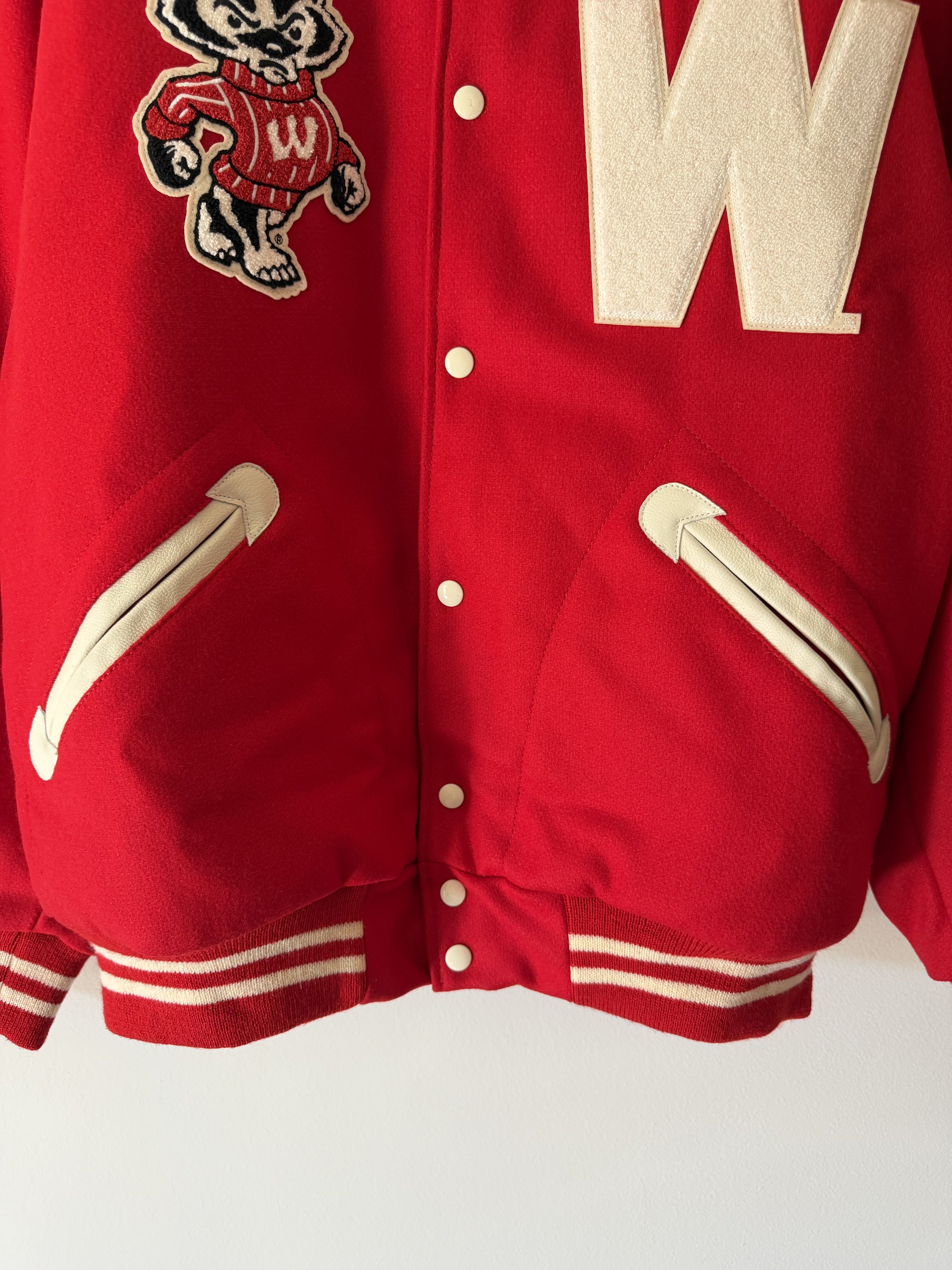 Ebbets Field Flannels Ebbets Field 1952 University of Wisconsin Varsity Jacket Size US XL / EU 56 / 4 - 3 Thumbnail