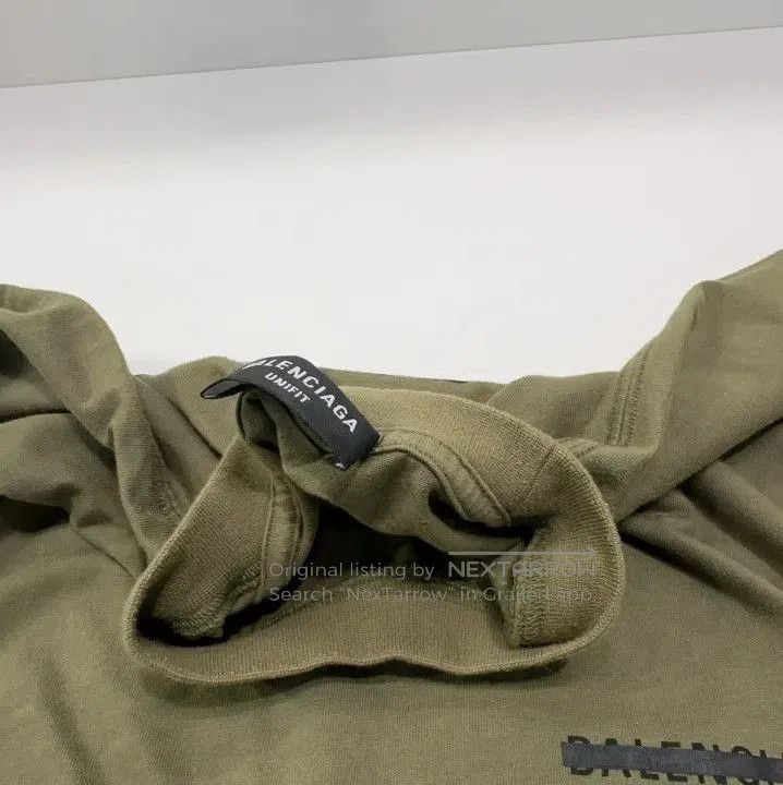 Balenciaga Balenciaga Military Green Logo Print T. Size US M / EU 48-50 / 2 - 1 Thumbnail