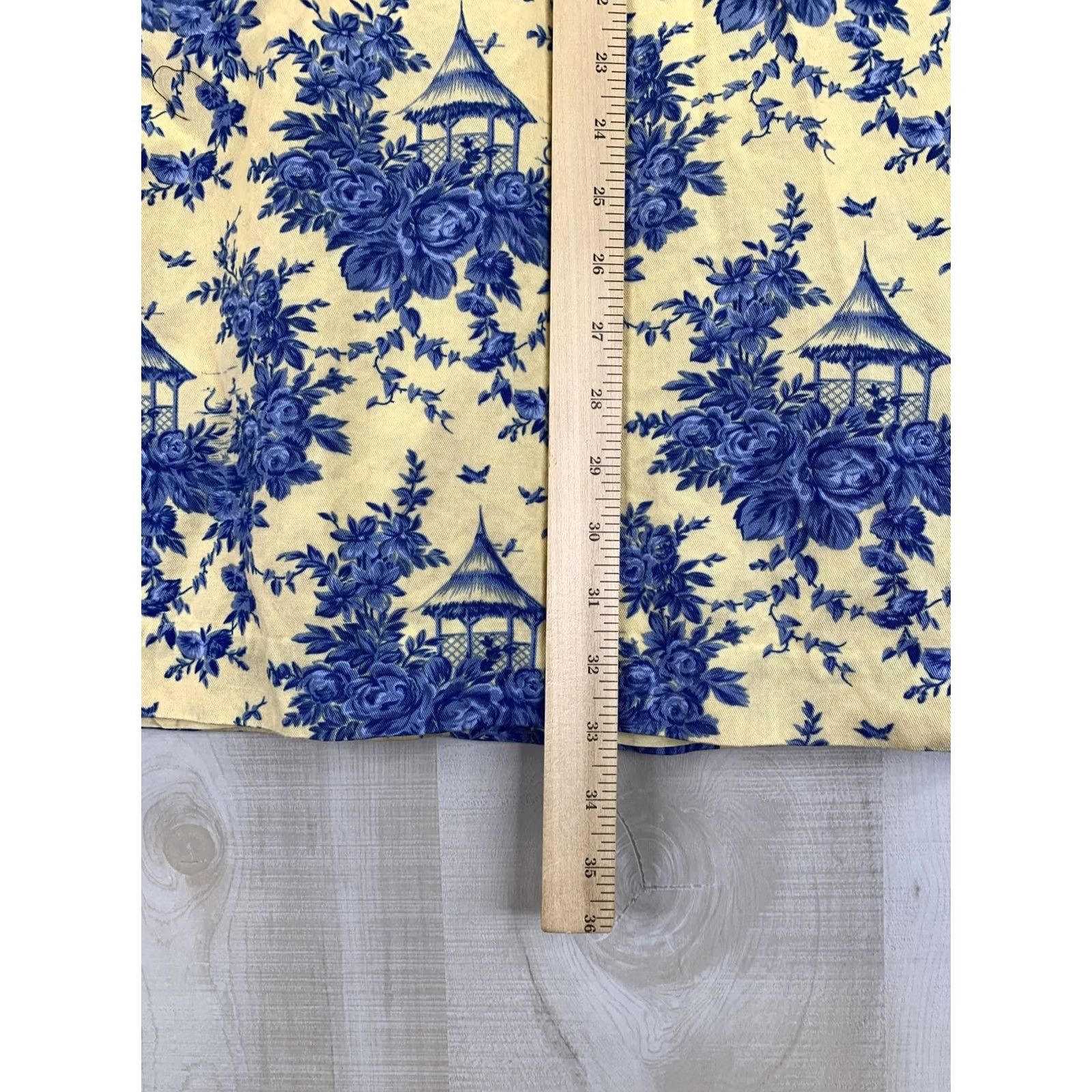 Talbots Talbots Petites Yellow Blue Floral Print V Neck Dress Womens 4-11104 Size S / US 4 / IT 40 - 5 Thumbnail