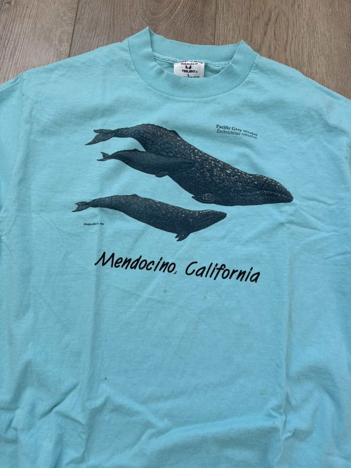 TEE JAYS × Vintage Vintage Pacific Gray Whale 1990 Size US M / EU 48-50 / 2 - 2 Thumbnail