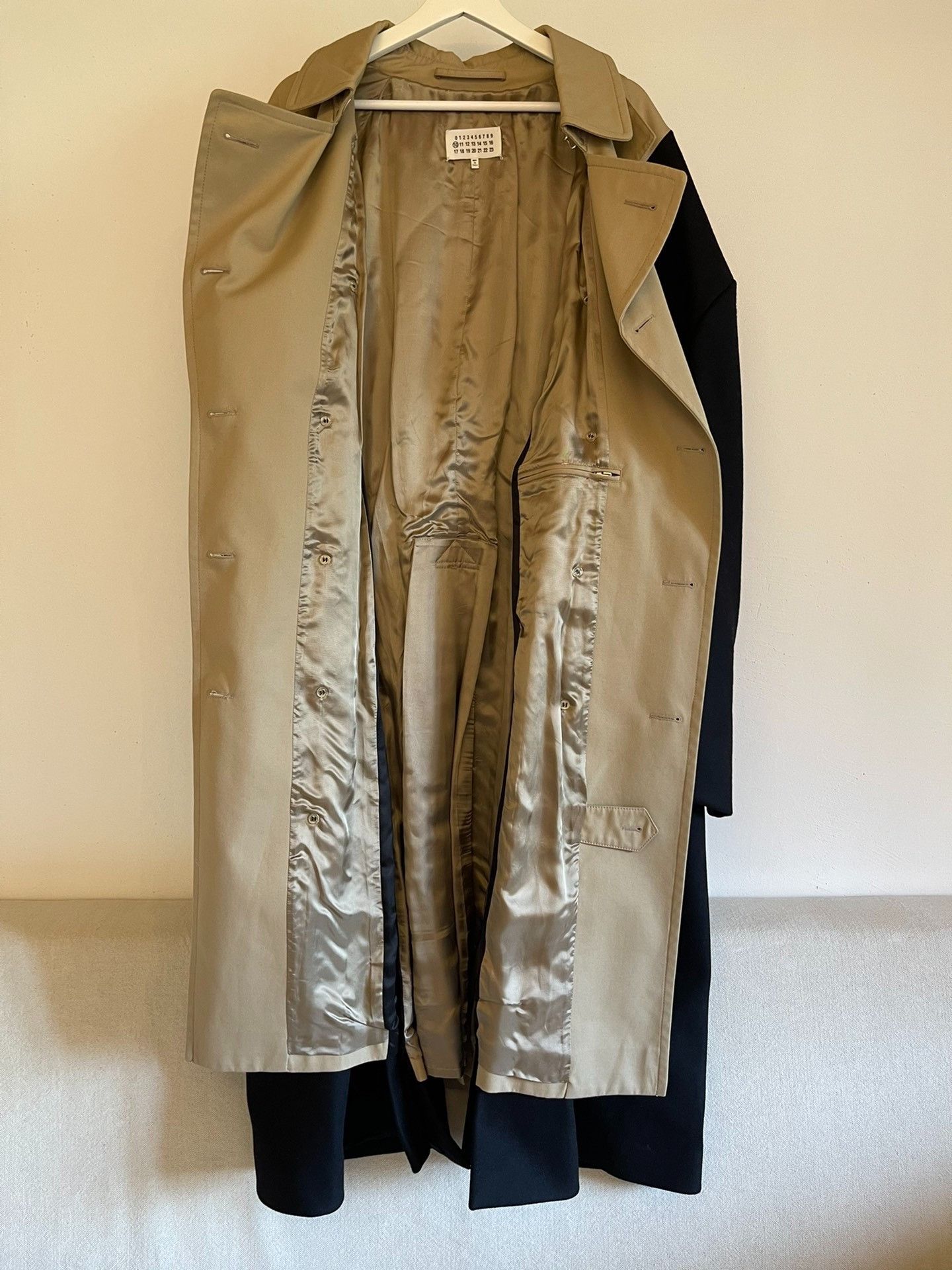 Maison Margiela Maison Margiela Tweed stitching windbreaker coat 2501-Nexta Size US M / EU 48-50 / 2 - 4 Thumbnail