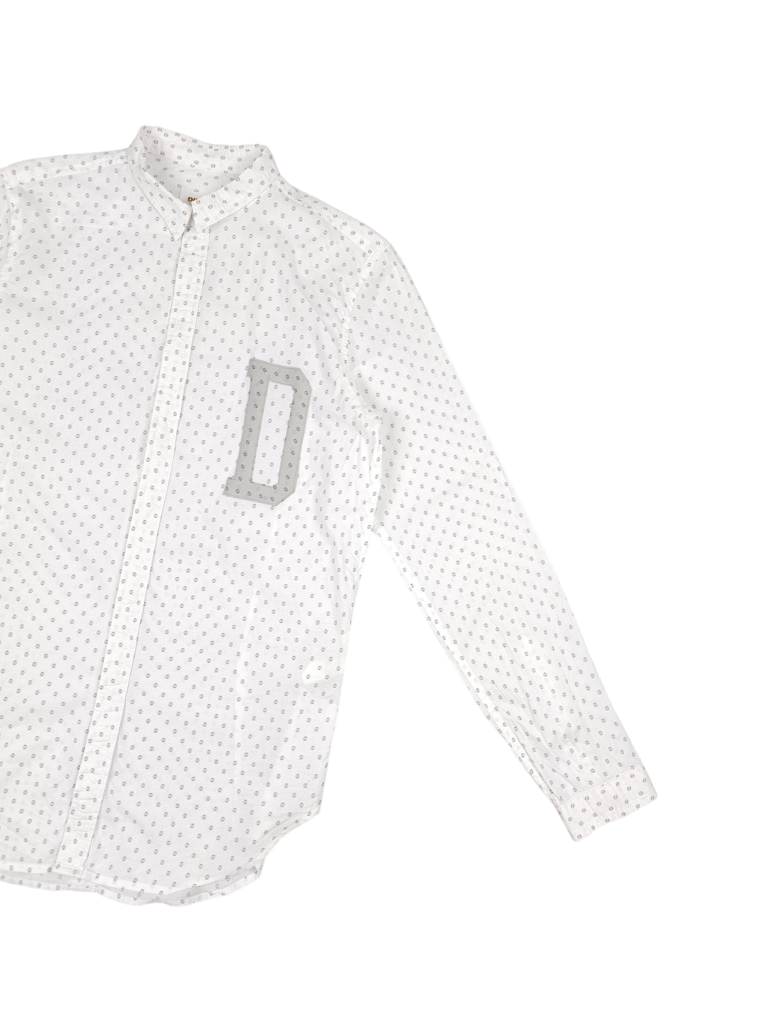 Designer × Diesel 💎 Vintage Diesel Monogram Size M Basic Logo Button Shirt Size US M / EU 48-50 / 2 - 3 Thumbnail