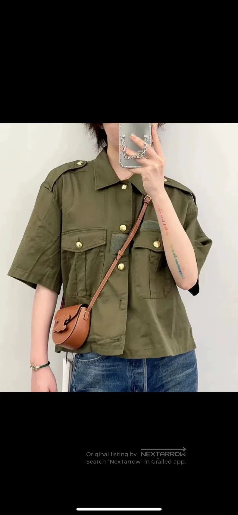 Celine CELINE Triumph Gate Short Sleeve Shirt Size XS / US 0-2 / IT 36-38 - 4 Thumbnail