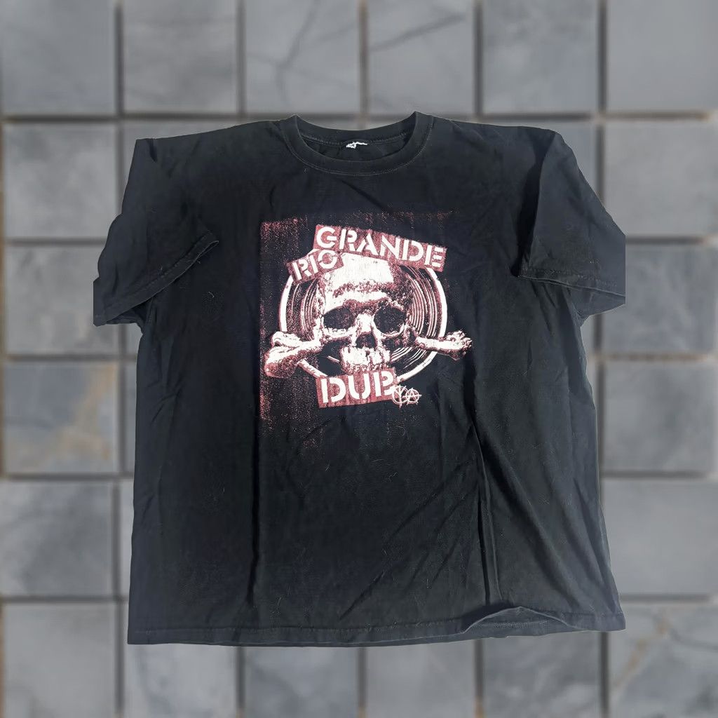 Vintage Rio Grande Dub Shirt Mens Large Black Skull Graphic Tee T-Shirt Dreadnought Size US L / EU 52-54 / 3 - 1 Thumbnail