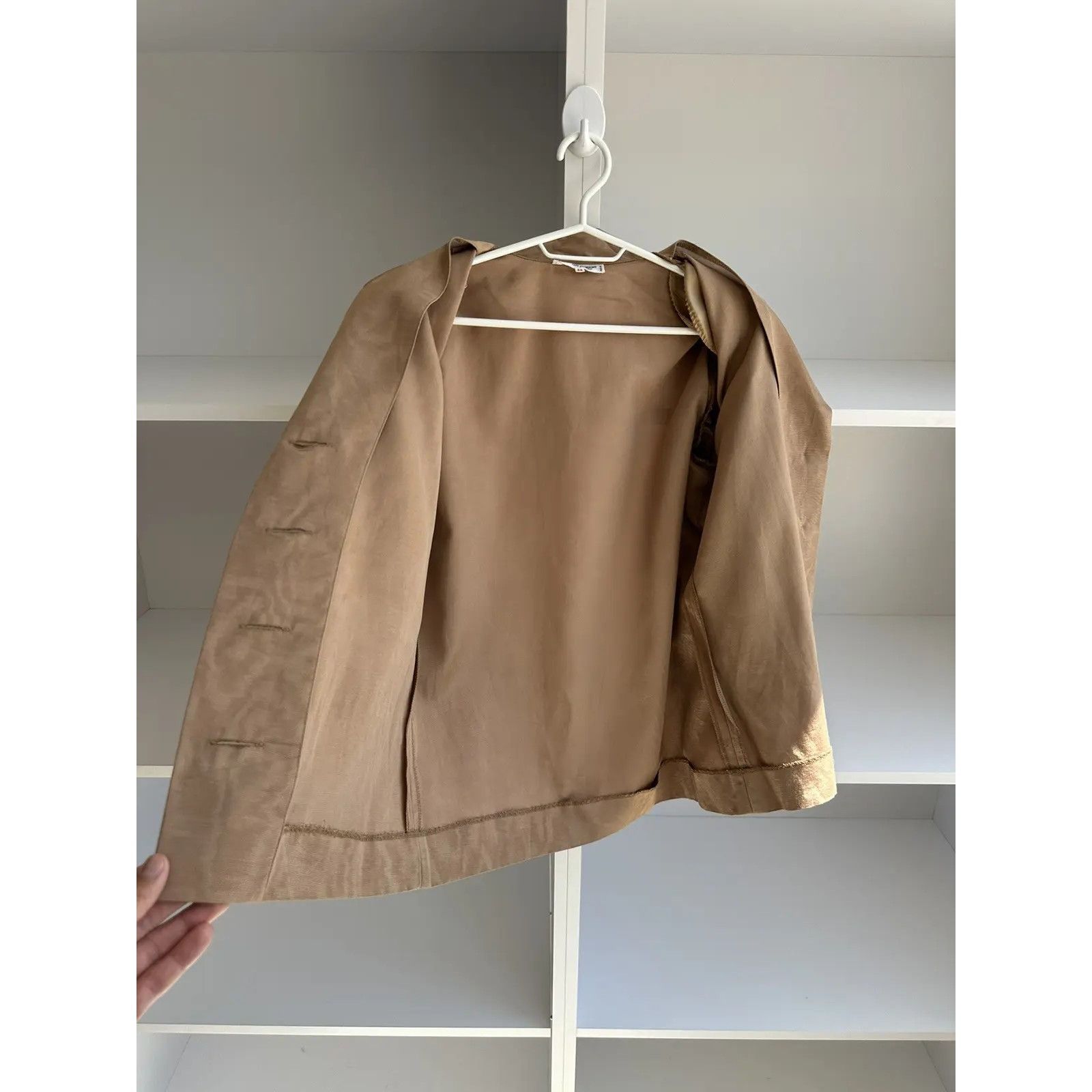 Saint Laurent Paris Vintage Saint Laurent Paris Rive Gauche Satin Blazer 80s Size L / US 10 / IT 46 - 10 Thumbnail
