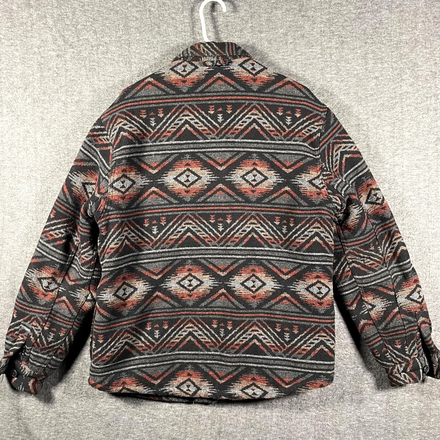 Vintage New title: JACHS Jacket Mens Large Black Sherpa Lined Fleece Button Front Aztec Pattern Size US L / EU 52-54 / 3 - 2 Thumbnail
