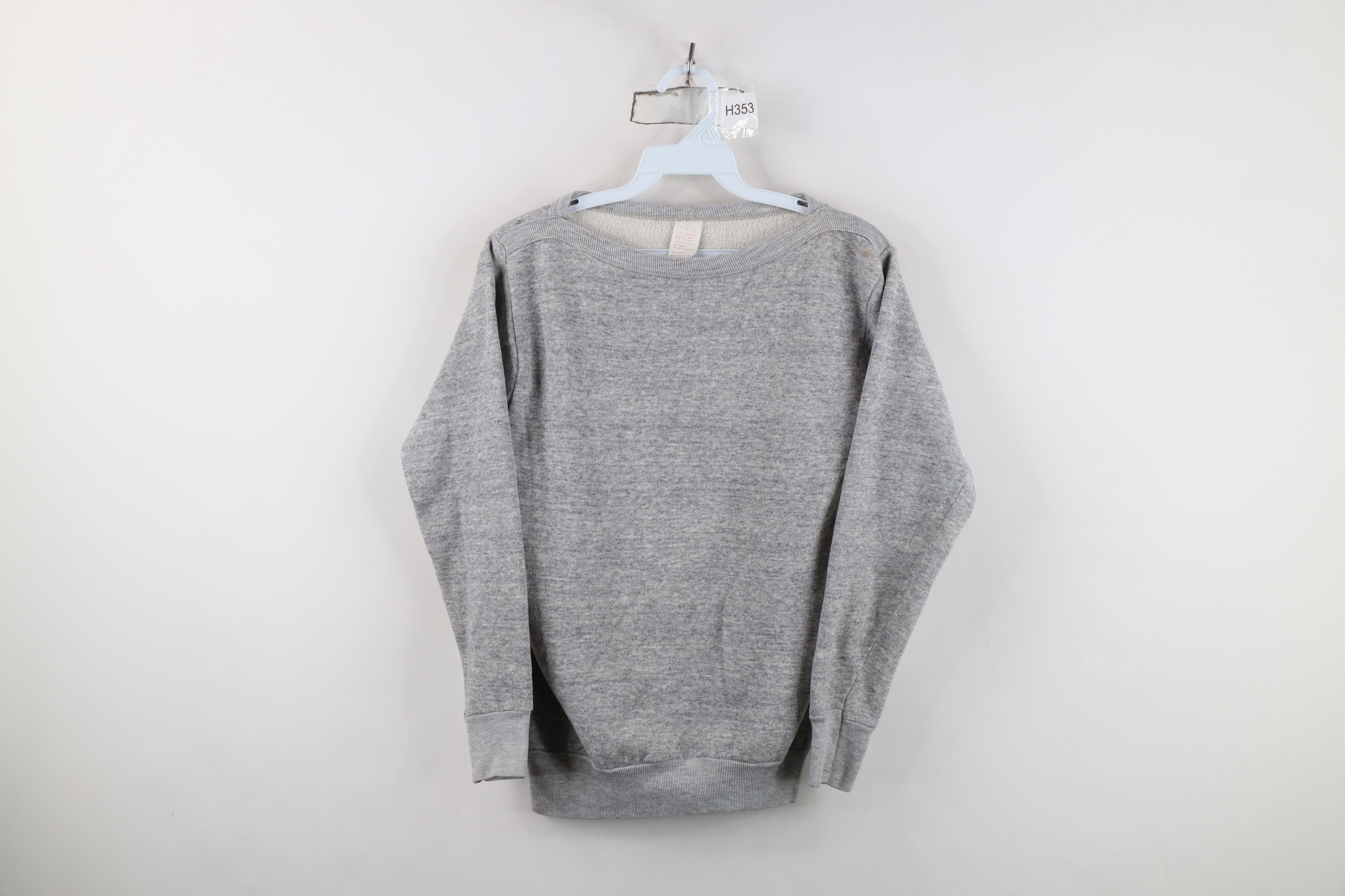Vintage Vintage 70s Streetwear Triblend Crewneck Sweatshirt Gray USA Size M / US 6-8 / IT 42-44 - 1 Thumbnail