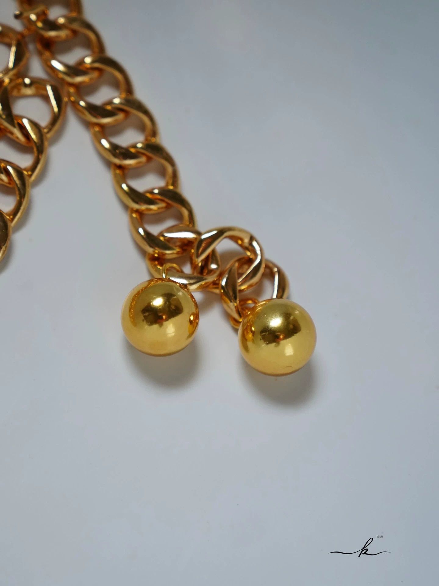 Chanel Chanel 1985 Vintage Runway Gold Ball Belt Size ONE SIZE - 3 Thumbnail