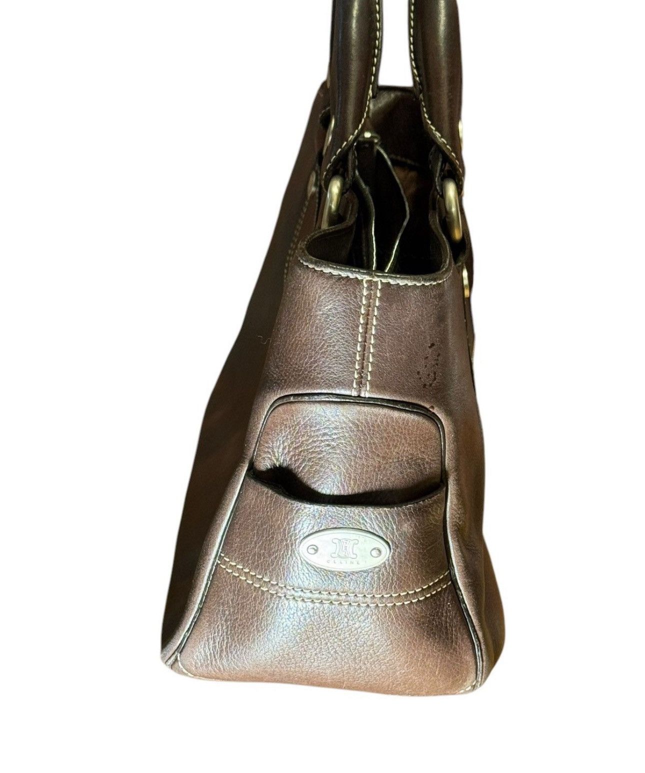 Celine Celine Boogie Bag Brown Calfskin Leather mint condition Size ONE SIZE - 4 Thumbnail