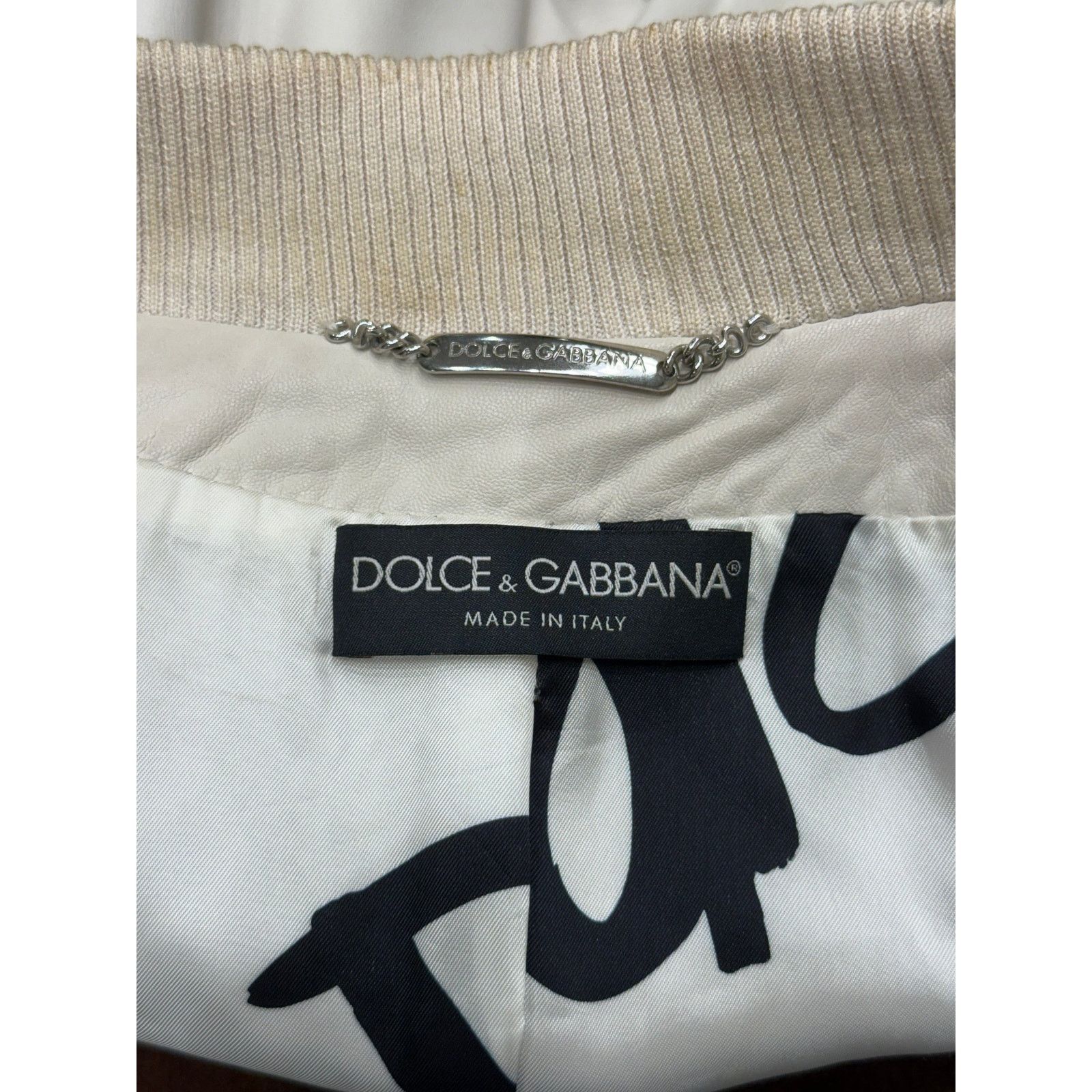 Dolce & Gabbana 2002 Dolce & Gabbana leather bomber jacket Size M / US 6-8 / IT 42-44 - 8 Thumbnail
