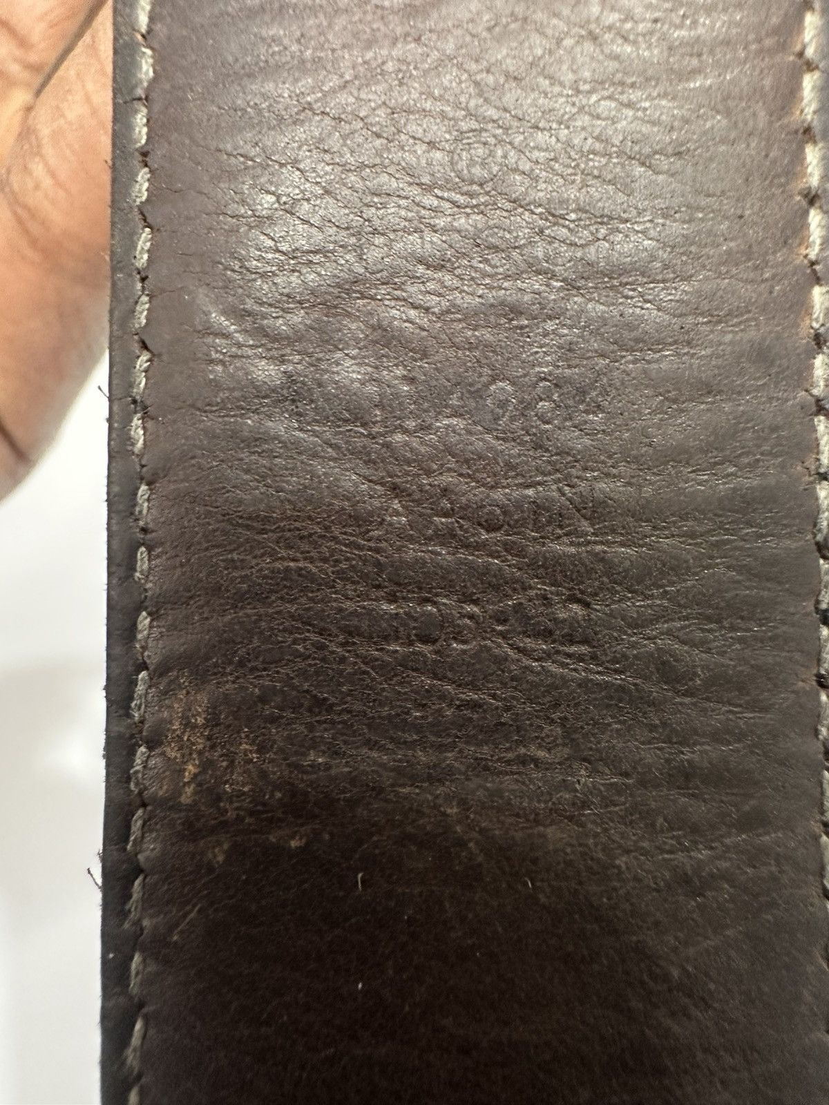 Gucci Gucci Guccissima Monogram Interlocking Buckle Leather Belt Size 42 - 6 Thumbnail
