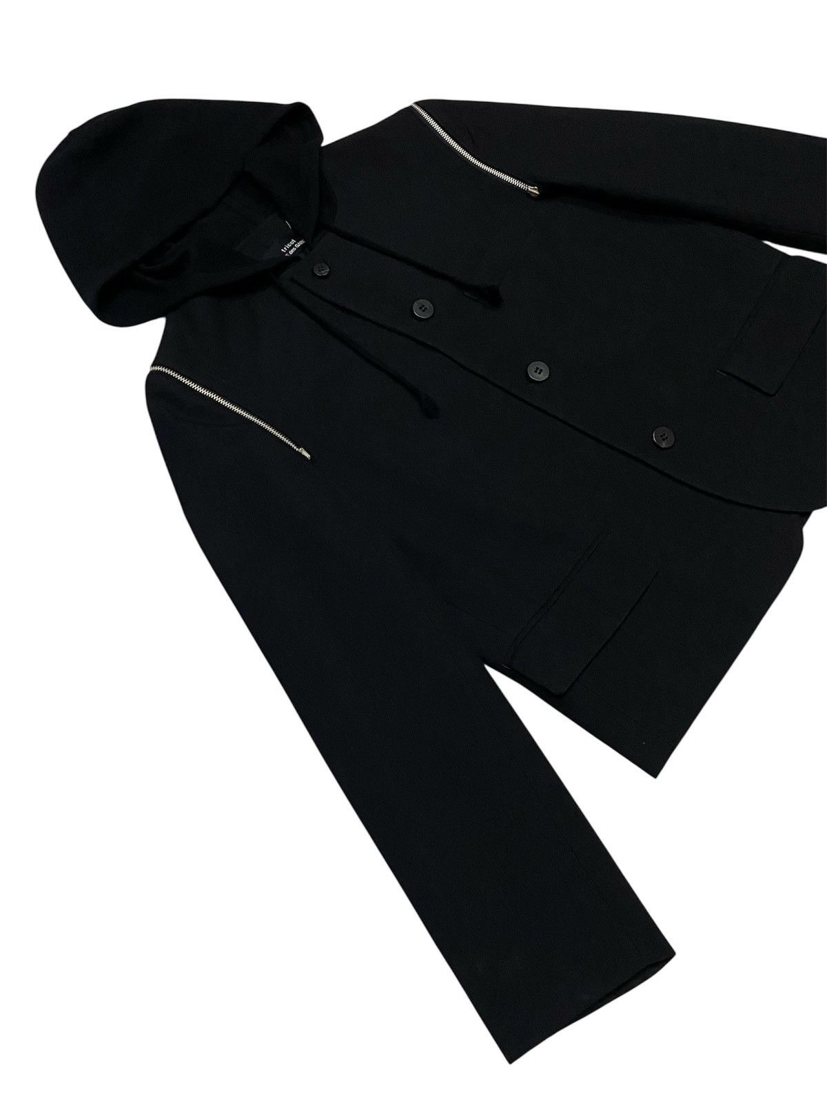 Tricot Comme des Garcons Tricot Comme Des Garcons AD1990 Modular Wool Hoodie Jacket Size M / US 6-8 / IT 42-44 - 24 Thumbnail