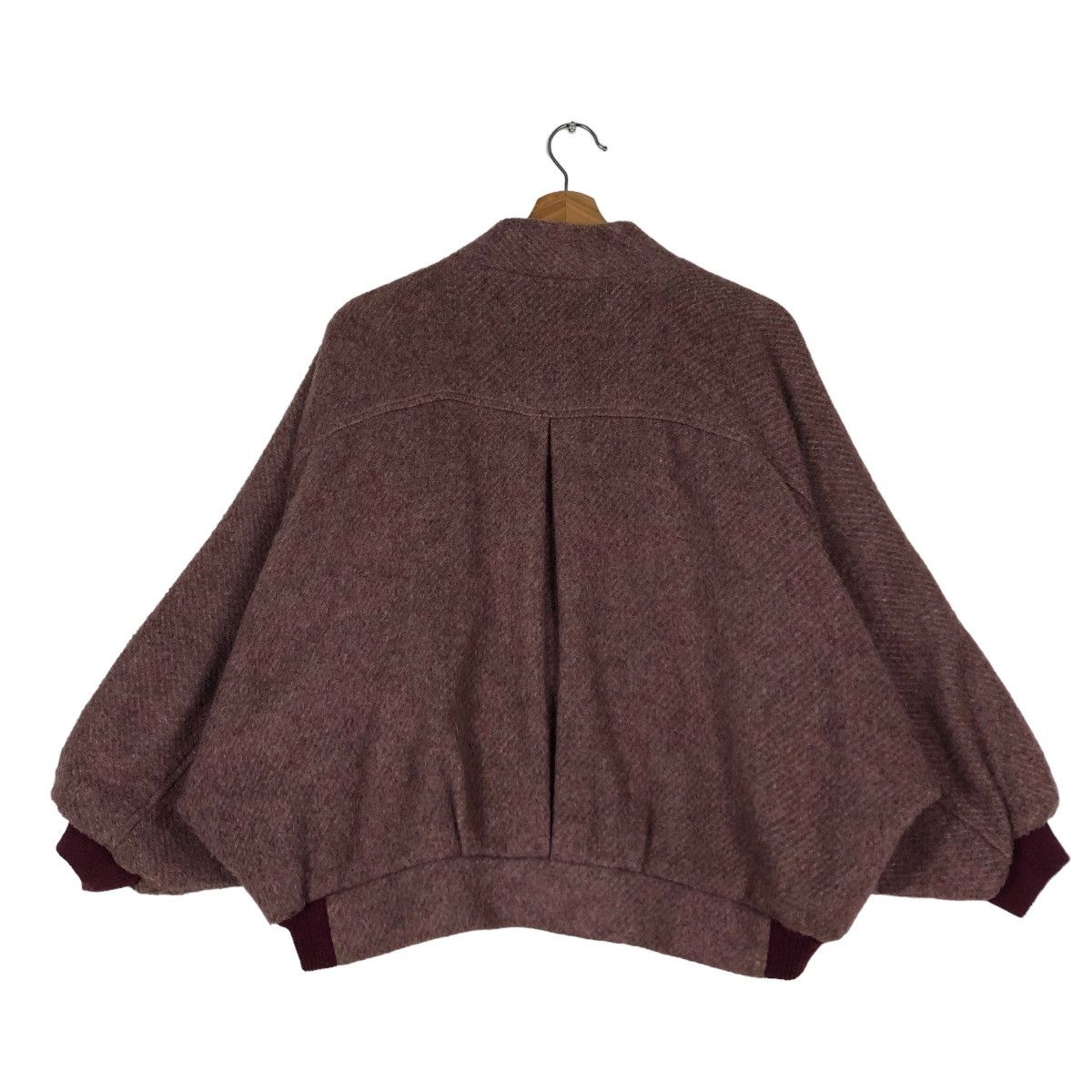 Japanese Brand VINTAGE WOOL BOMBER JACKET DOUBLE BREAST ISSEY MIYAKE JAPAN Size US M / EU 48-50 / 2 - 12 Thumbnail