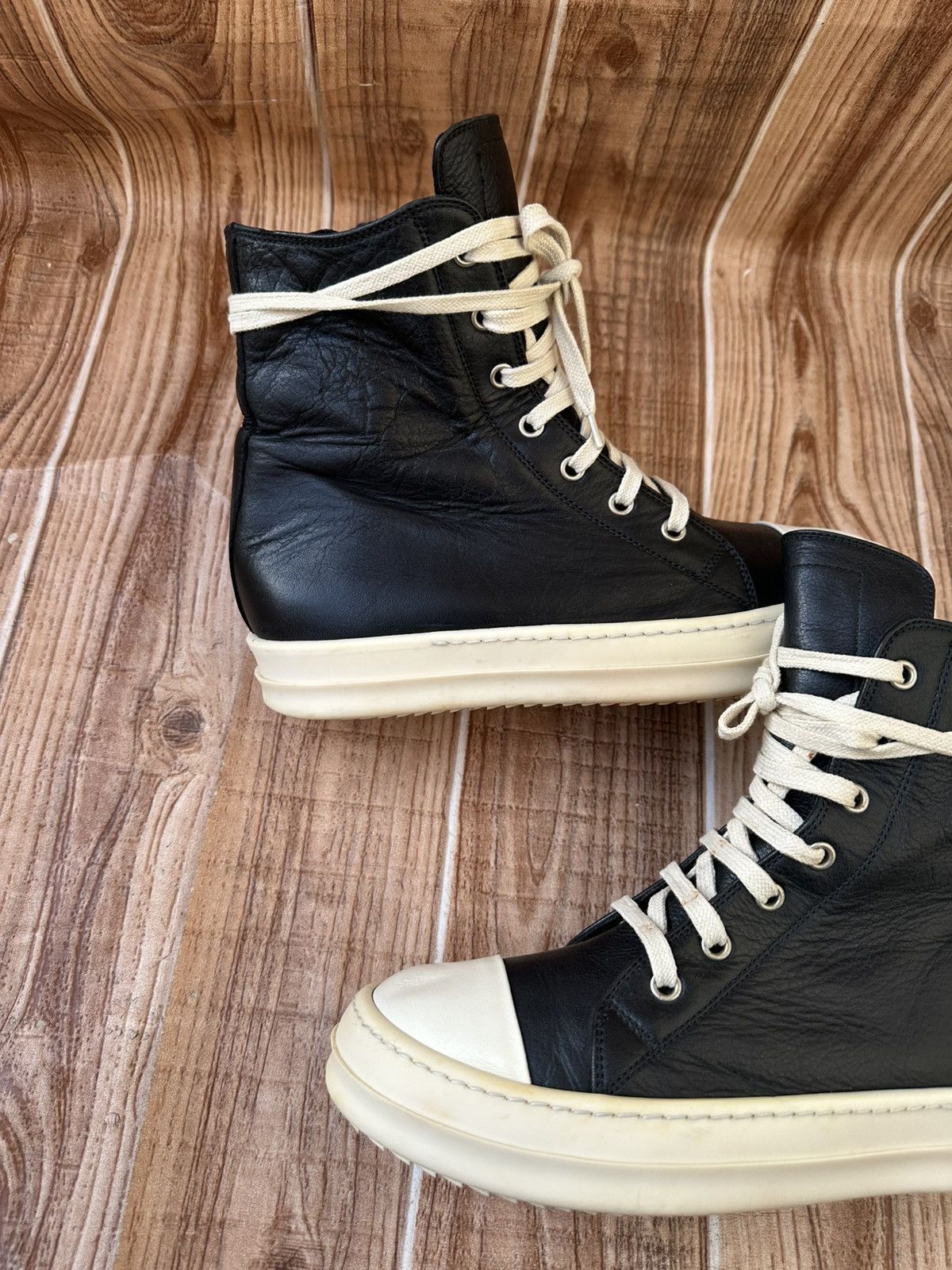Rick Owens W18 Rick Owens Mainline Black Ramones Size US 8.5 / IT 38.5 - 13 Thumbnail