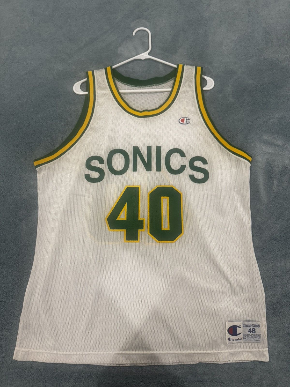 Champion Vintage Shawn kemp , Seattle SuperSonics Jersey Size US M / EU 48-50 / 2 - 1 Thumbnail