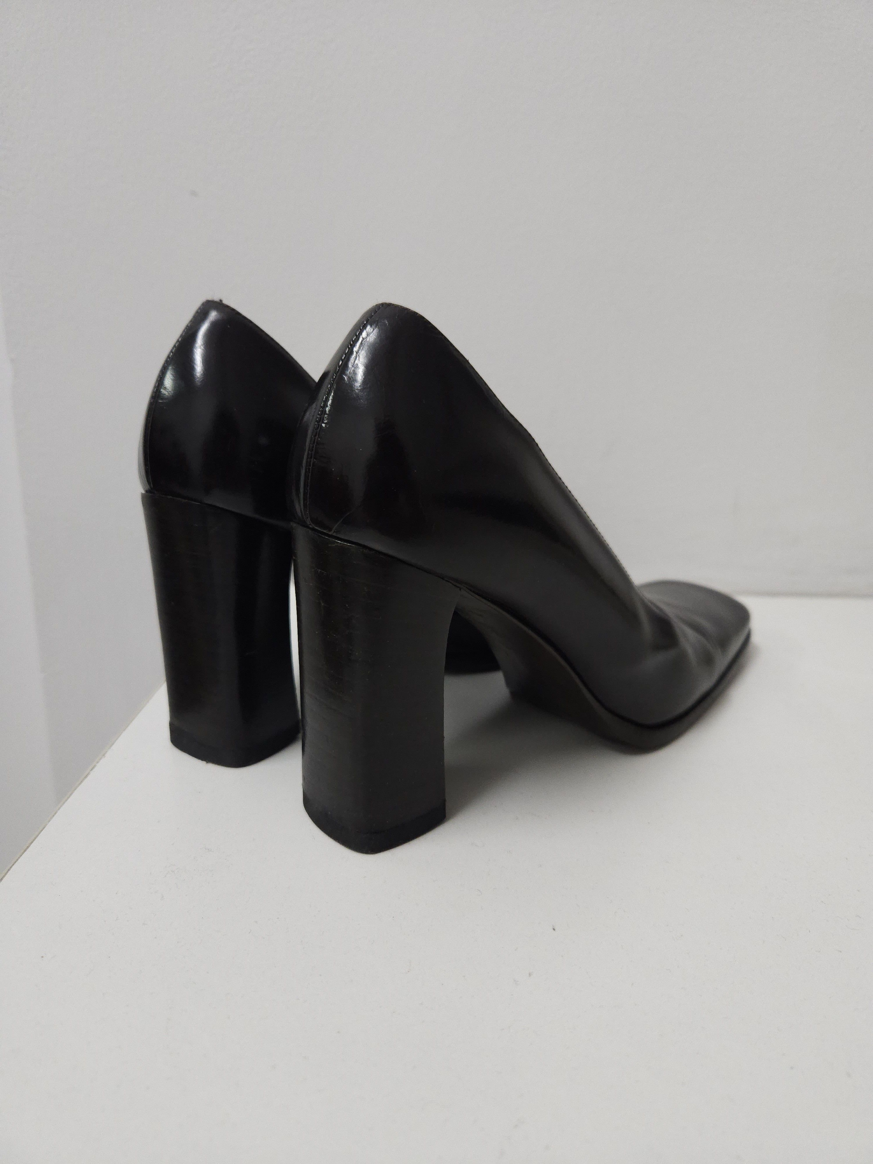 Gucci Archive Gucci square toe block heel pumps mules Size US 7 / IT 37 - 6 Thumbnail