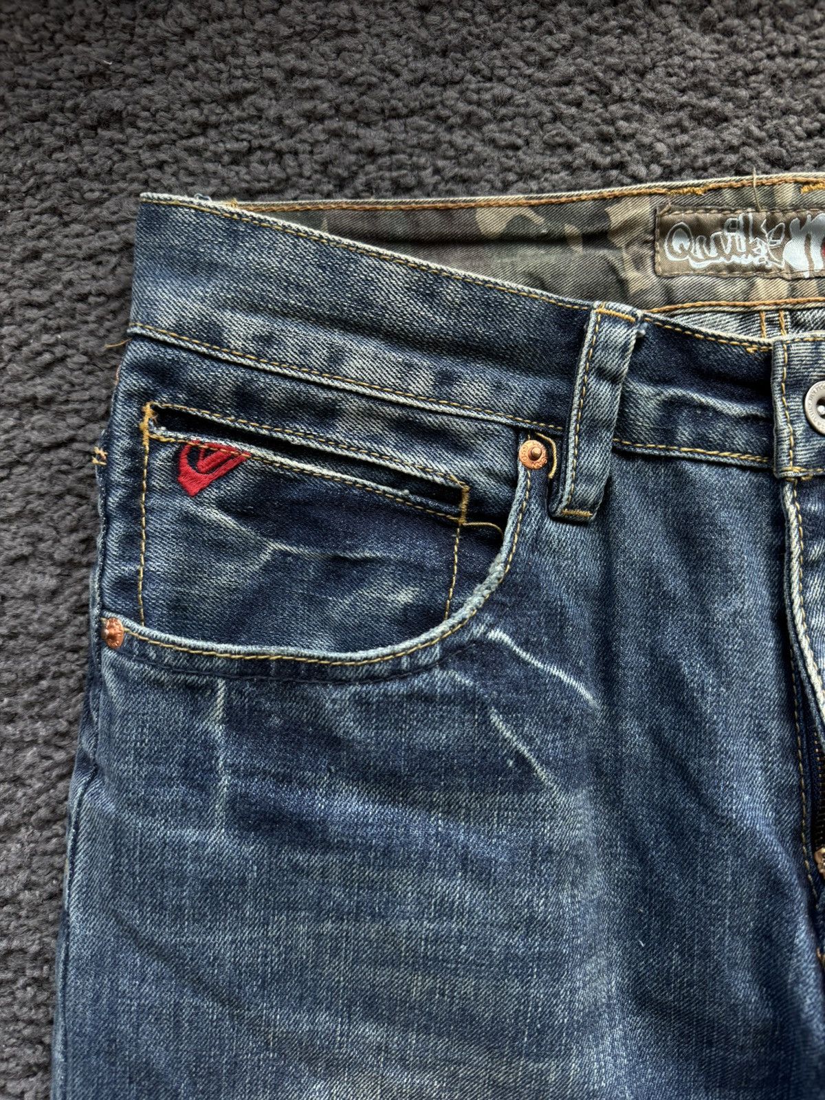 Quiksilver × Vintage Vintage Quiksilver usa Faded Denim Jeans Y2K Style Size US 30 / EU 46 - 7 Thumbnail