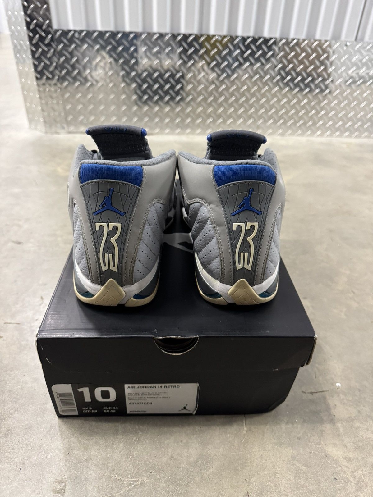 Jordan Brand Jordan 14 Retro Wolf Grey Size 10 Size US 10 / EU 43 - 5 Thumbnail